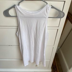 White Lululemon twist tie tank